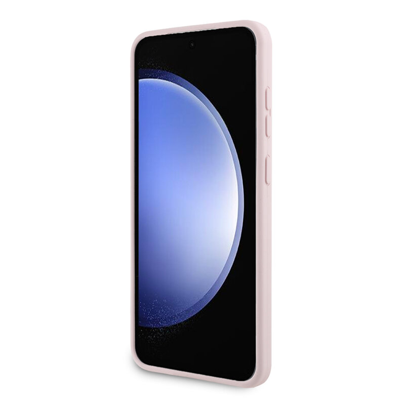 Husa Karl Lagerfeld Samsung Galaxy S24 Plus Silicone, ChoupetteMetal Pin, roz, KLHCS24MSMHCNPP