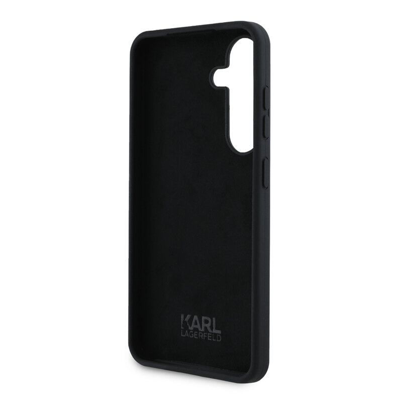 Husa Karl Lagerfeld Samsung Galaxy S24 Silicone, Choupette, negru, KLHCS24SSMHCNPK