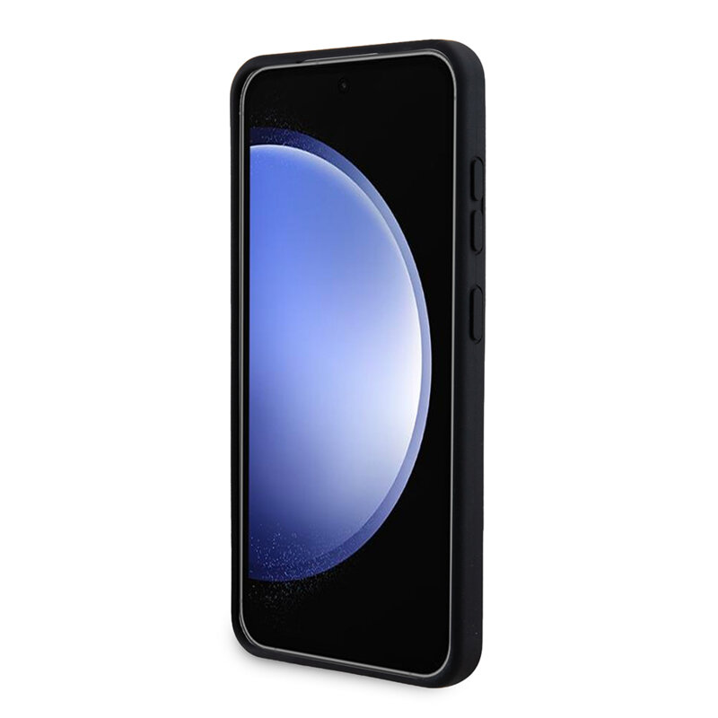 Husa Karl Lagerfeld Samsung Galaxy S24 Silicone, Ikonik Metal Pin, negru, KLHCS24SSMHKNPK