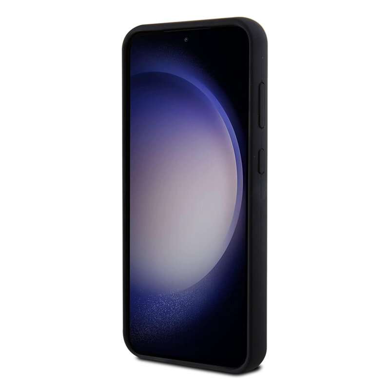 Husa Karl Lagerfeld Samsung Galaxy S23 FE Silicone, Ikonik Metal Pin, negru, KLHCS23FEMHKNPK