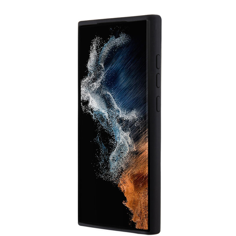 Husa Karl Lagerfeld Samsung Galaxy S23 Ultra Silicone, Choupette, negru, KLHCS23LSMHCNPK