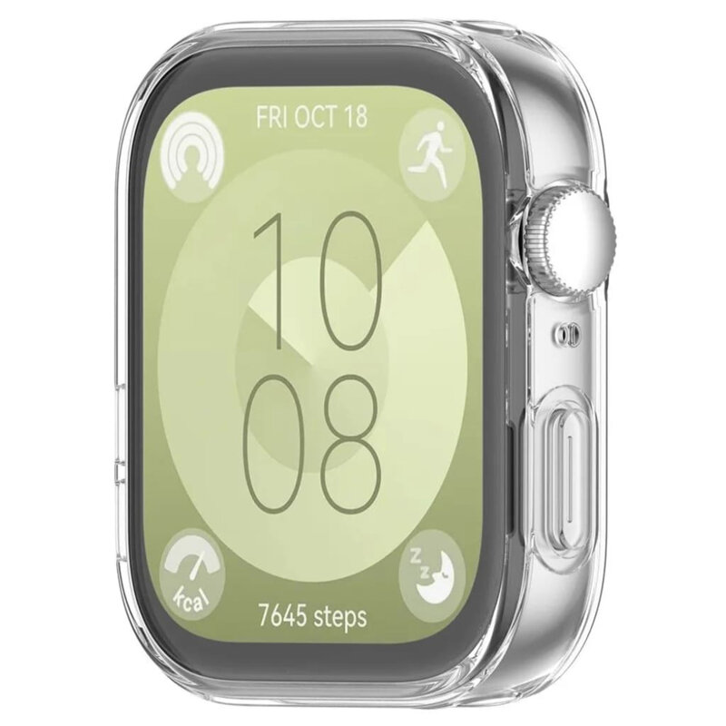 [Pachet 360°] Husa + folie Huawei Watch Fit 3 Techsuit Defense, transparenta