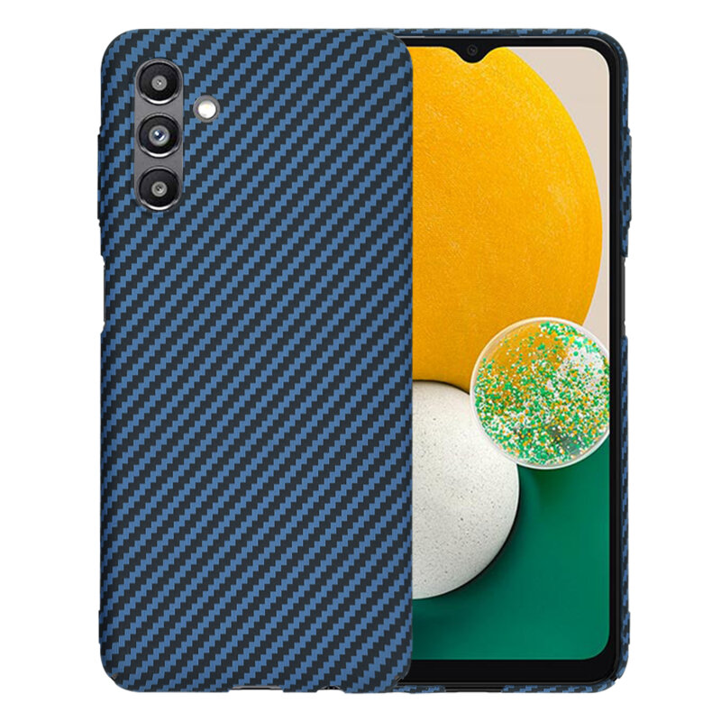 Husa Samsung Galaxy A13 5G Techsuit Carbonite FiberShell, cyan