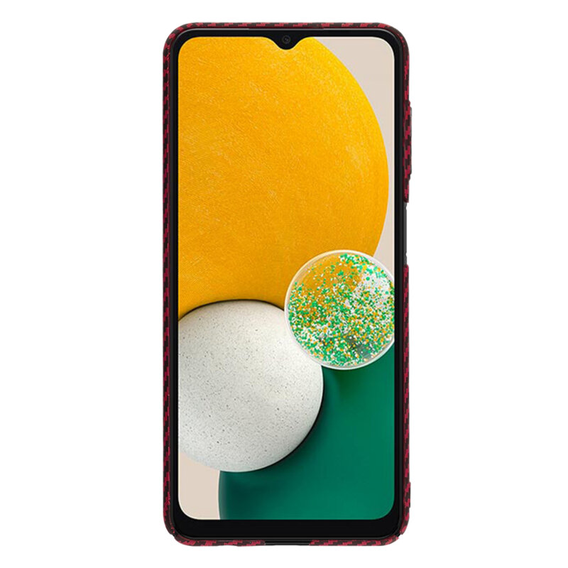 Husa Samsung Galaxy A13 5G Techsuit Carbonite FiberShell, rosu