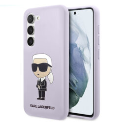 Husa Karl Lagerfeld Samsung Galaxy S23 Plus Silicone, Ikonik, mov, KLHCS23MSNIKBCU