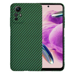 Husa Xiaomi Redmi Note 12S Techsuit Carbonite FiberShell, verde