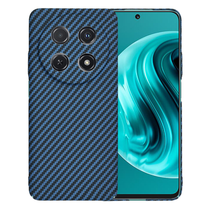 Husa Huawei nova 12i Techsuit Carbonite FiberShell, cyan