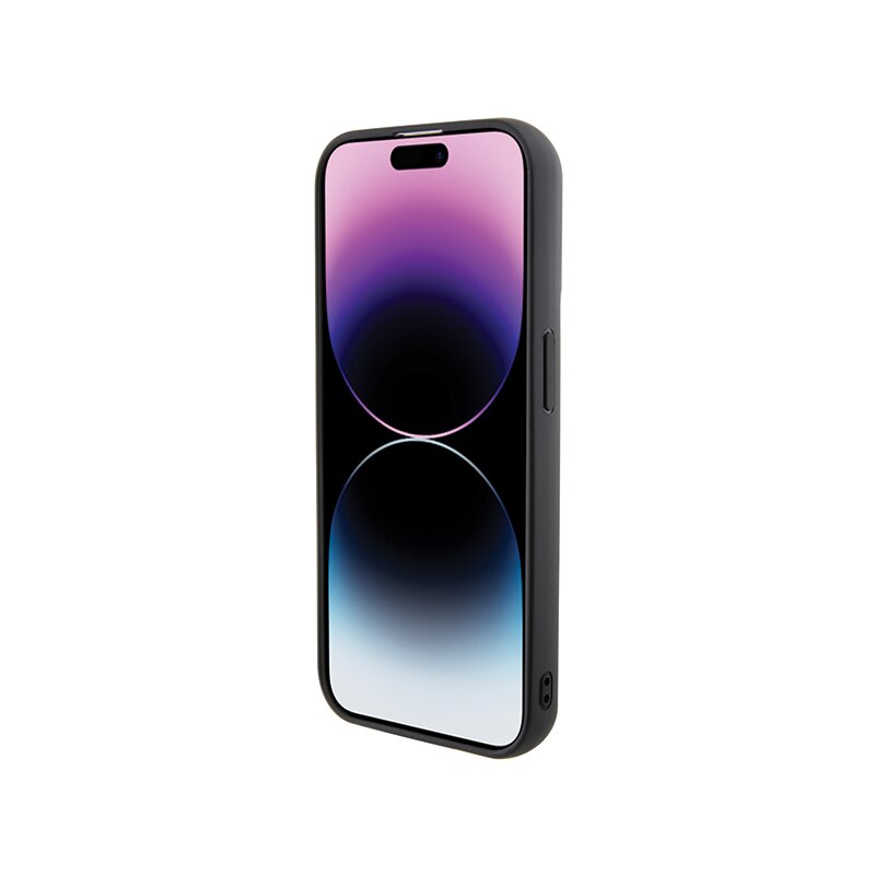 Husa originala iPhone 14 Pro Karl Lagerfeld Saffiano Gripstand, Karl&Choupette, KLHCP14LGSAKCPK