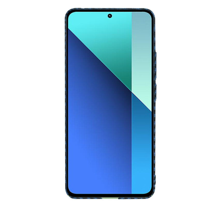 Husa Xiaomi Redmi Note 13 4G Techsuit Carbonite FiberShell, cyan