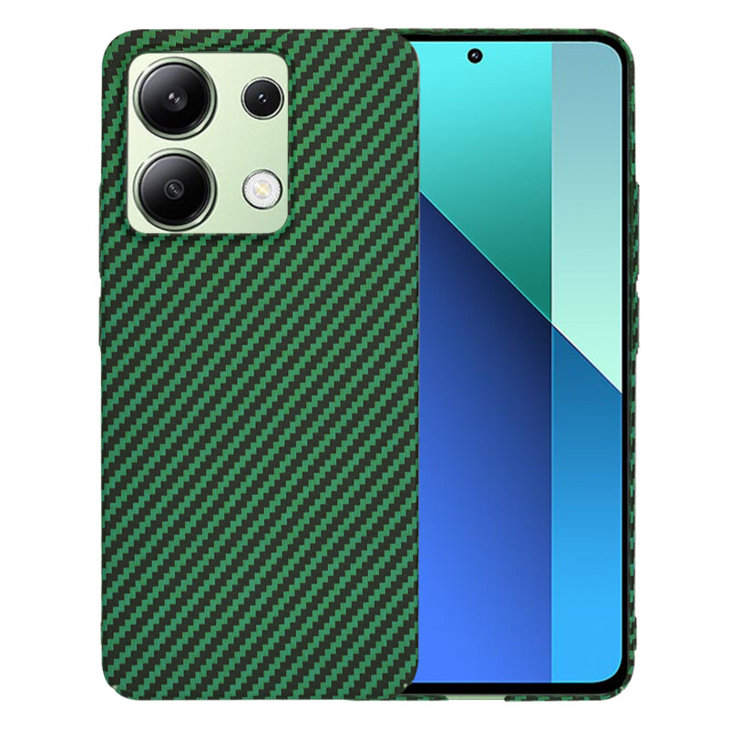 Husa Xiaomi Redmi Note 13 4G Techsuit Carbonite FiberShell, verde