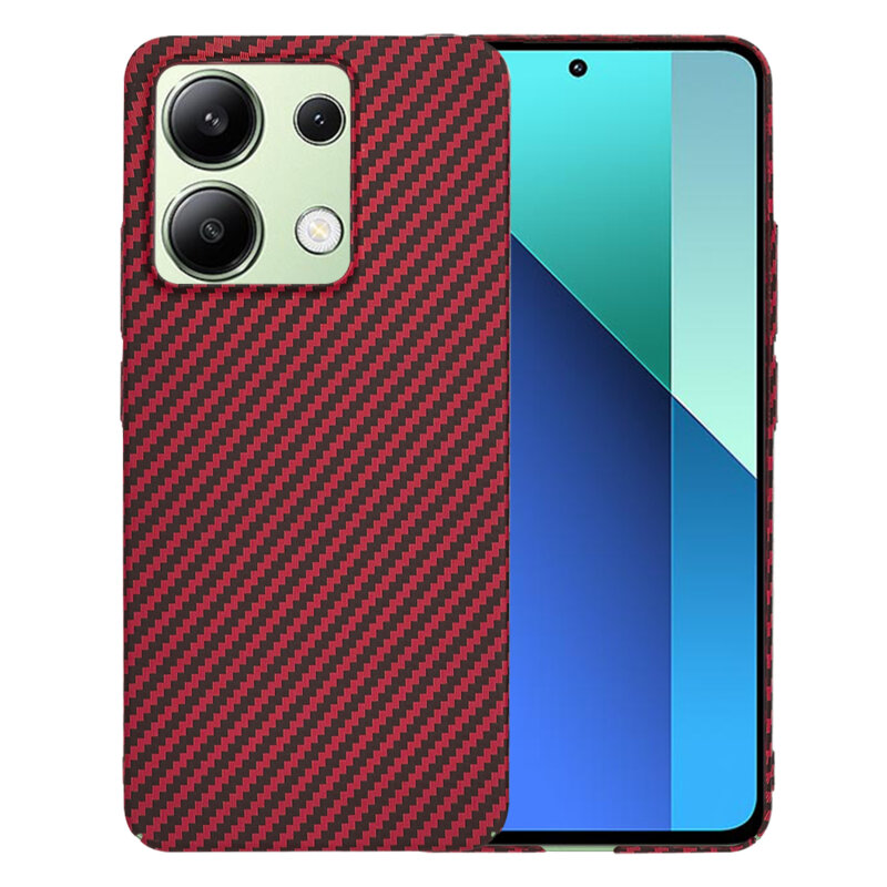 Husa Xiaomi Redmi Note 13 4G Techsuit Carbonite FiberShell, rosu