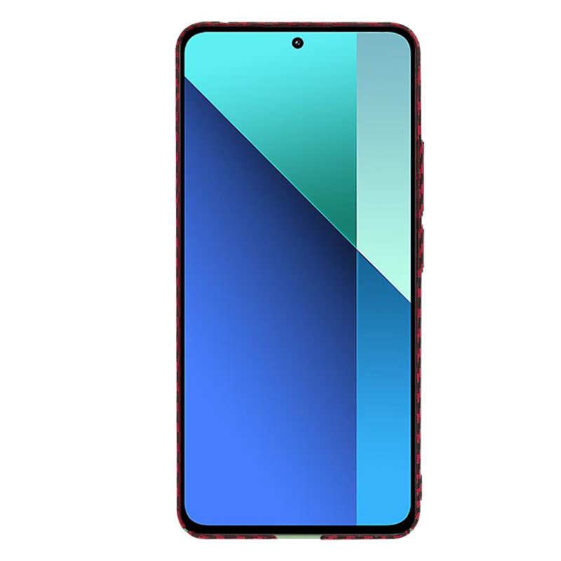 Husa Xiaomi Redmi Note 13 4G Techsuit Carbonite FiberShell, rosu