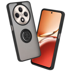 Husa Oppo Reno12 FS Techsuit Glinth cu inel suport stand magnetic, negru