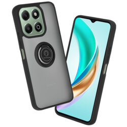 Husa Honor X6b Techsuit Glinth cu inel suport stand magnetic, negru