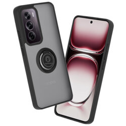 Husa Oppo Reno12 Pro Techsuit Glinth cu inel suport stand magnetic, negru