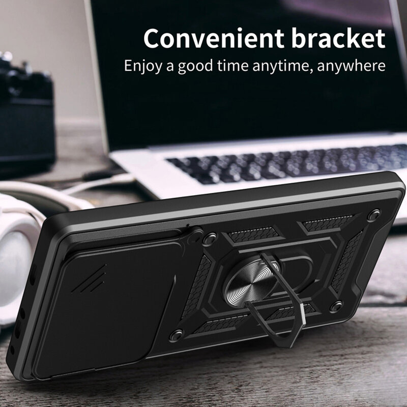 Husa Xiaomi 14T Pro protectie camera Techsuit CamShield Series, negru