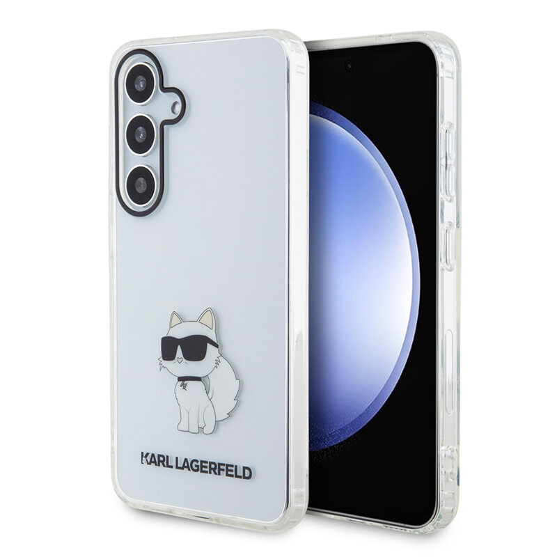 Husa Samsung Galaxy S24 Karl Lagerfeld IML Luxury, Choupette, transparent, KLHCS24SHNCHTCT