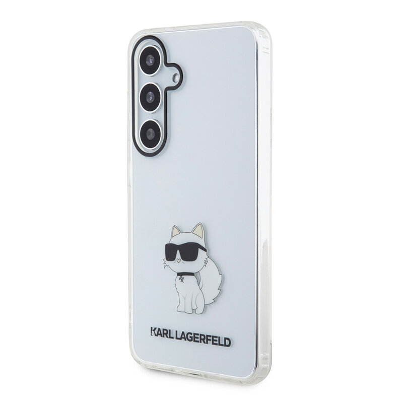 Husa Samsung Galaxy S24 Karl Lagerfeld IML Luxury, Choupette, transparent, KLHCS24SHNCHTCT