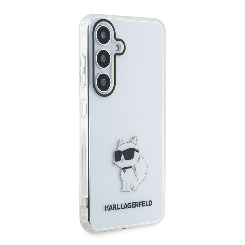 Husa Samsung Galaxy S24 Karl Lagerfeld IML Luxury, Choupette, transparent, KLHCS24SHNCHTCT