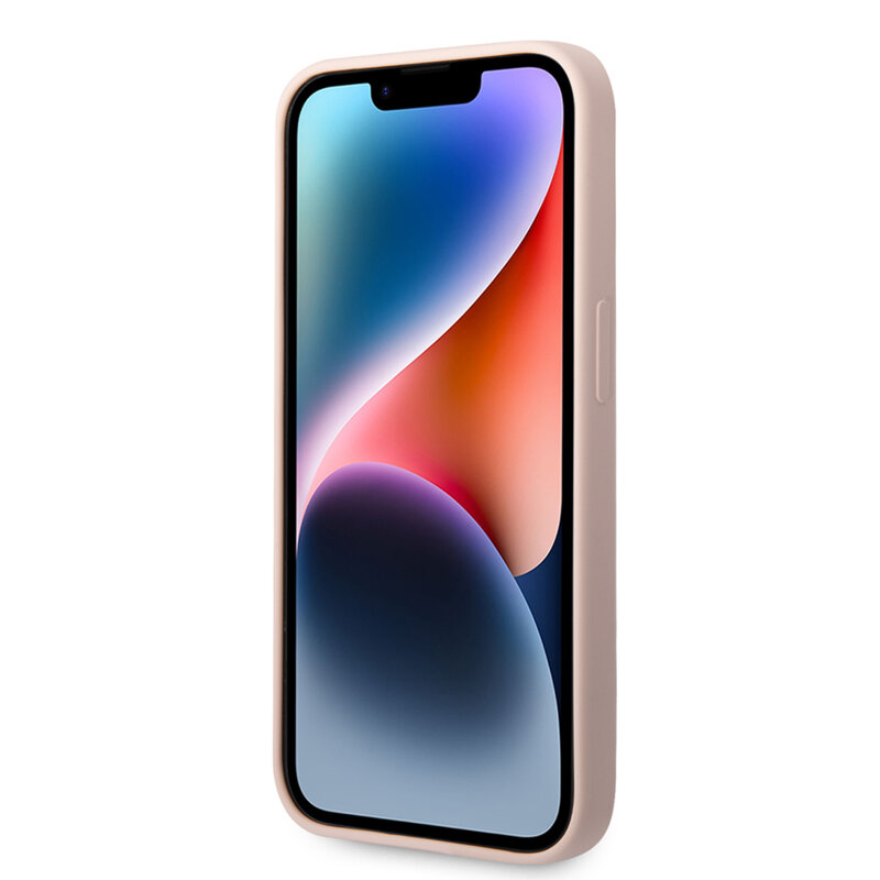 Husa Karl Lagerfeld iPhone 14 Pro Silicone, Choupette Body, roz, KLHCP14LSLCTPI