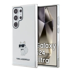 Husa Samsung Galaxy S24 Ultra Karl Lagerfeld IML Luxury, Choupette, transparent, KLHCS24LHNCHTCT