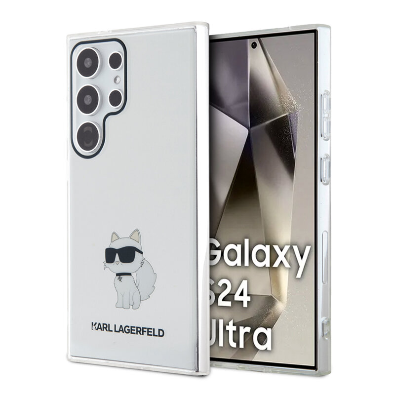Husa Samsung Galaxy S24 Ultra Karl Lagerfeld IML Luxury, Choupette, transparent, KLHCS24LHNCHTCT