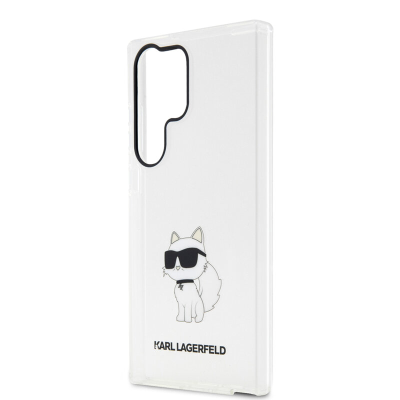 Husa Samsung Galaxy S23 Ultra Karl Lagerfeld Hardcase Transparent, Ikonik Choupette, KLHCS23LHNCHTCT
