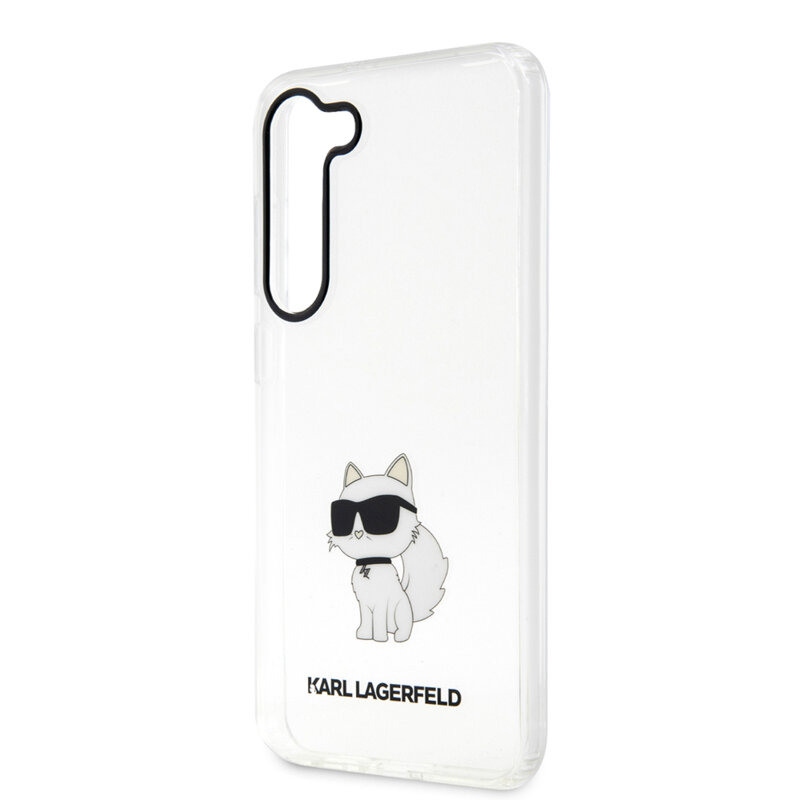 Husa Samsung Galaxy S23 Plus Karl Lagerfeld Hardcase Transparent, Ikonik Choupette, KLHCS23MHNCHTCT