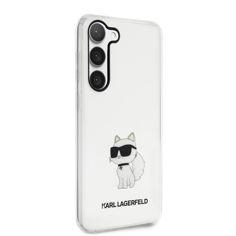 Husa Samsung Galaxy S23 Karl Lagerfeld Hardcase Transparent , Ikonik Choupette, KLHCS23SHNCHTCT