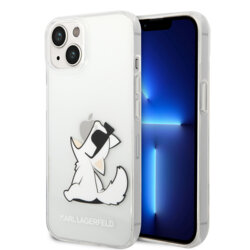 Husa iPhone 15 Plus Karl Lagerfeld Hardcase Transparent, Choupette Fun, KLHCP14MCFNRC