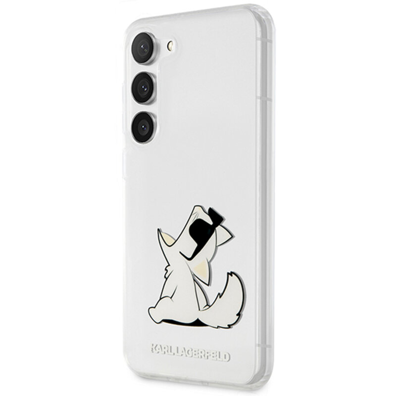 Husa Samsung Galaxy S23 Plus Karl Lagerfeld Hardcase Transparent, Choupette Fun, KLHCS23MCFNRC