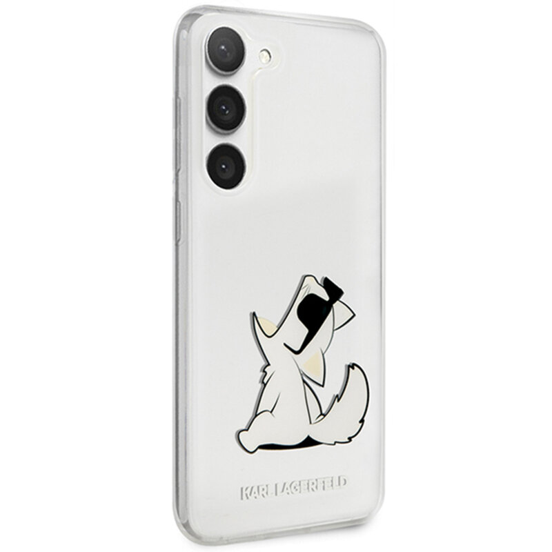Husa Samsung Galaxy S23 Plus Karl Lagerfeld Hardcase Transparent, Choupette Fun, KLHCS23MCFNRC