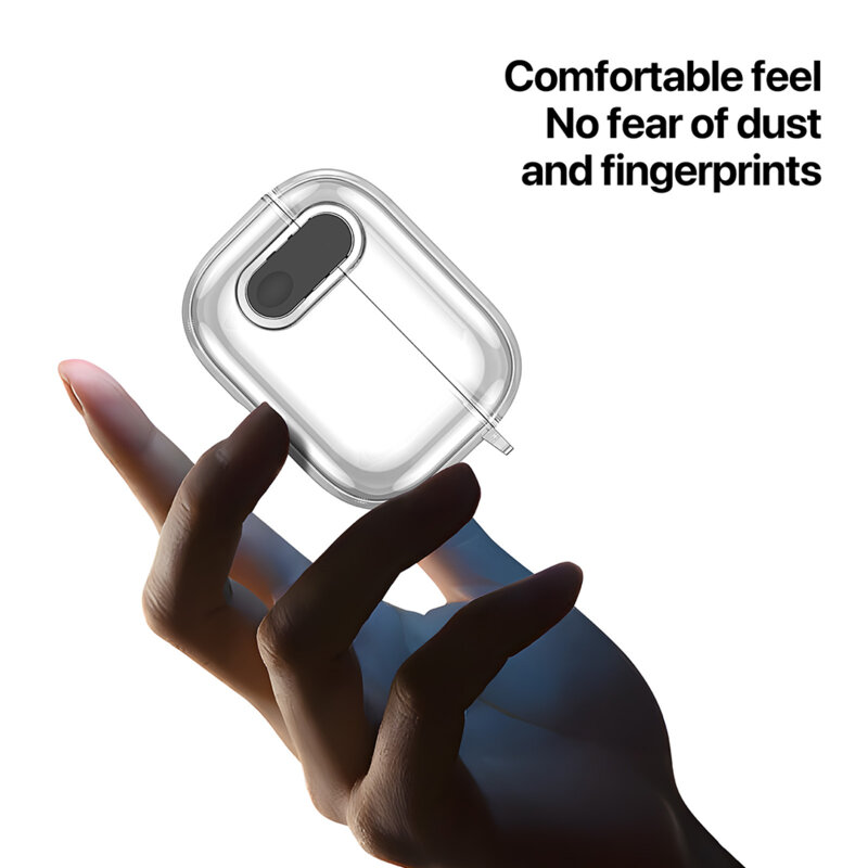 Husa Apple AirPods 4 Dux Ducis PECL Series, negru/transparenta