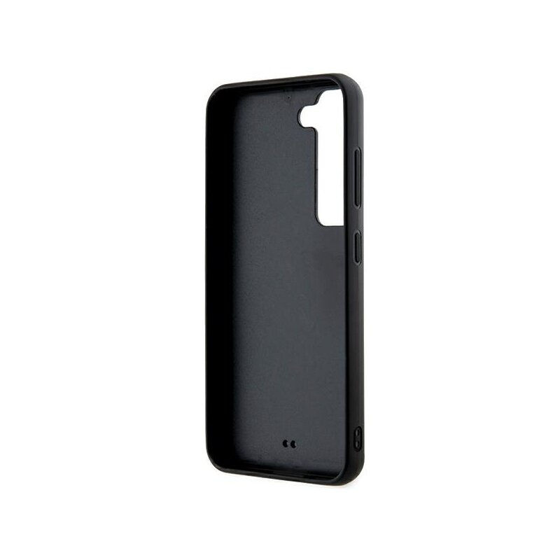 Husa originala Samsung Galaxy S24 Karl Lagerfeld 3D Design, Rubber Glitter Logo, negru, KLHCS24S3DMBKCK