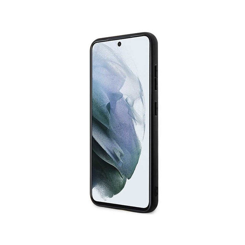 Husa originala Samsung Galaxy S24 Plus Karl Lagerfeld Saffiano, Mono Metal Logo, negru, KLHCS24MSAKLHPK