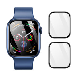 [Pachet 2x] Folie Apple Watch 6 44mm Dux Ducis Pmma Screen Protector Series, negru