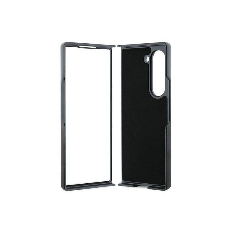 Husa originala Samsung Galaxy Z Fold6 Karl Lagerfeld Saffiano, Monogram Head Pin, negru, KLHCZFD6PGKSKIHK