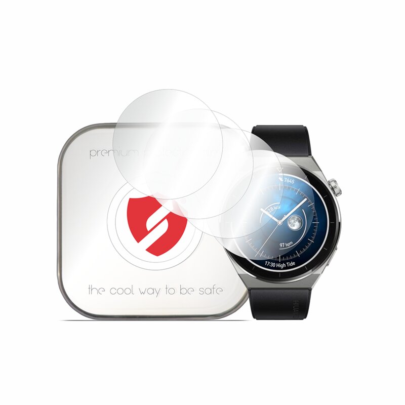 [Pachet 4x] Folie regenerabila premium Huawei Watch GT 3 Pro 46mm Smart Protection Classic, transparenta