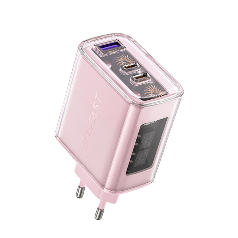 Incarcator Type-C 2 x USB-C, Acefast A45, GaN 65W Power Delivery