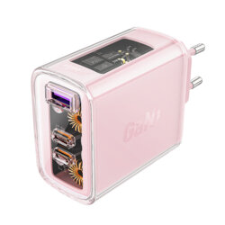 Incarcator Type-C 2 x USB-C, Acefast A45, GaN 65W Power Delivery