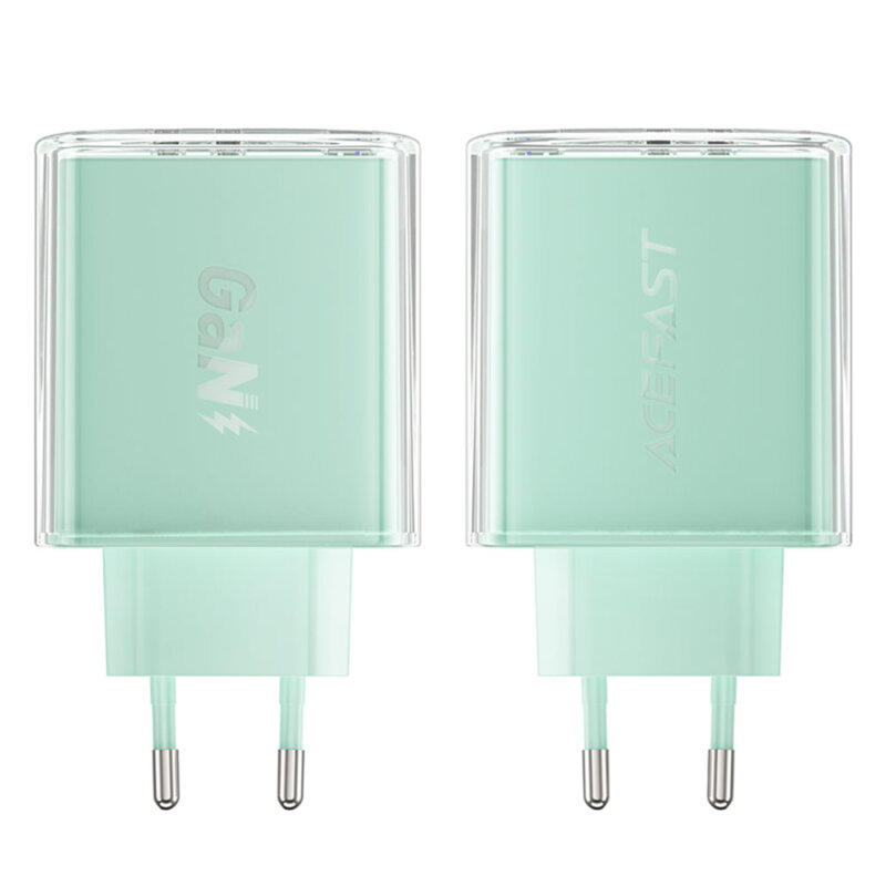 Incarcator Type-C 2 x USB-C, Acefast A45, GaN 65W Power Delivery