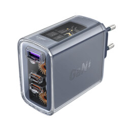 Incarcator Type-C 2 x USB-C, Acefast A45, GaN 65W Power Delivery