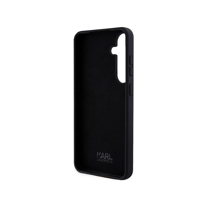 Husa Karl Lagerfeld Samsung Galaxy S24 Plus Silicone, Ikonik, negru, KLHCS24MSNIKBCK