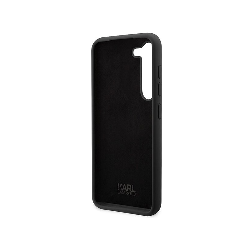 Husa Karl Lagerfeld Samsung Galaxy S24 Silicone, Choupette, negru, KLHCS24SSNCHBCK