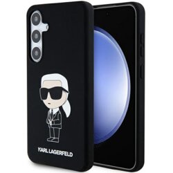 Husa Karl Lagerfeld Samsung Galaxy S24 Silicone, Ikonik, negru, KLHCS24SSNIKBCK