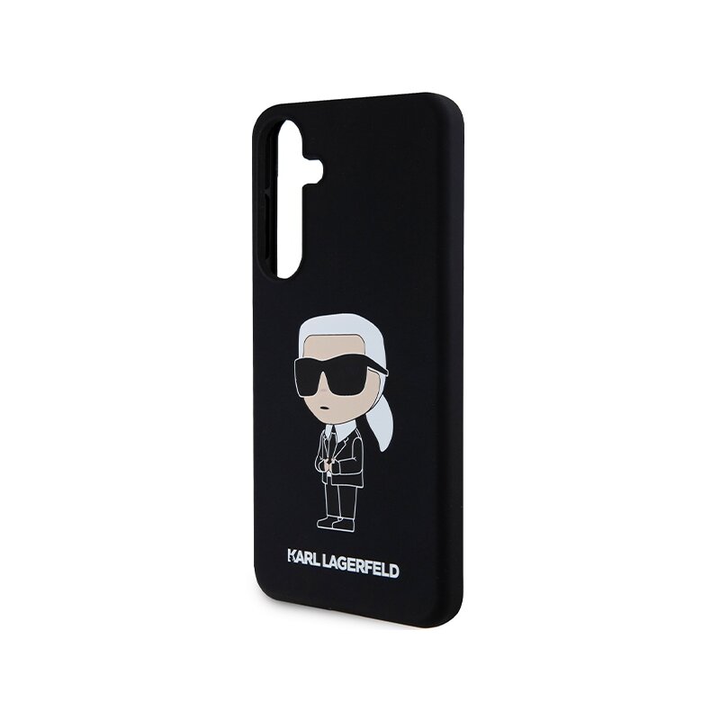 Husa Karl Lagerfeld Samsung Galaxy S24 Silicone, Ikonik, negru, KLHCS24SSNIKBCK