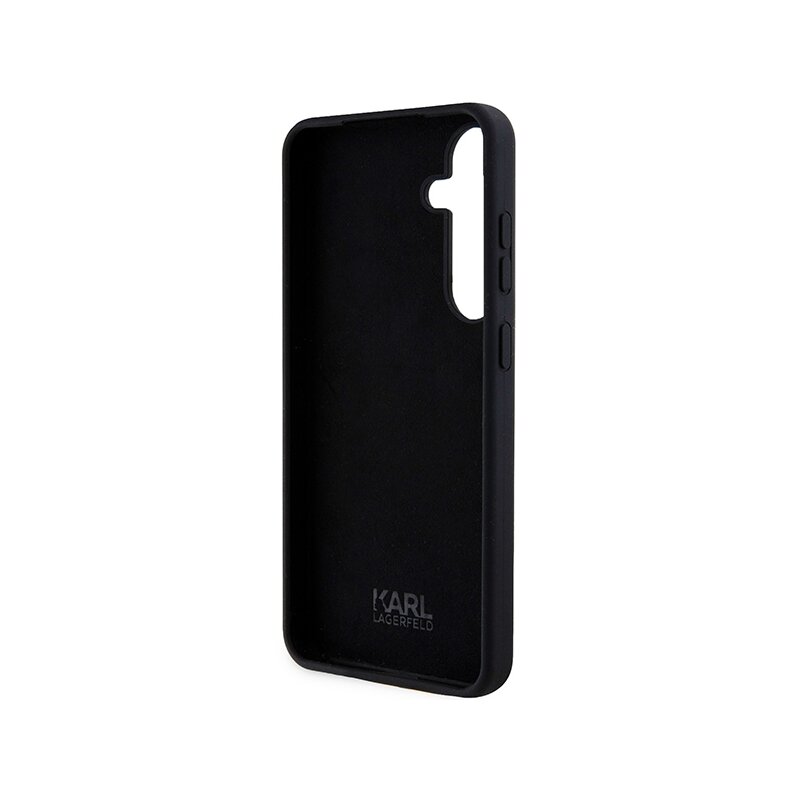 Husa Karl Lagerfeld Samsung Galaxy S24 Silicone, Ikonik, negru, KLHCS24SSNIKBCK