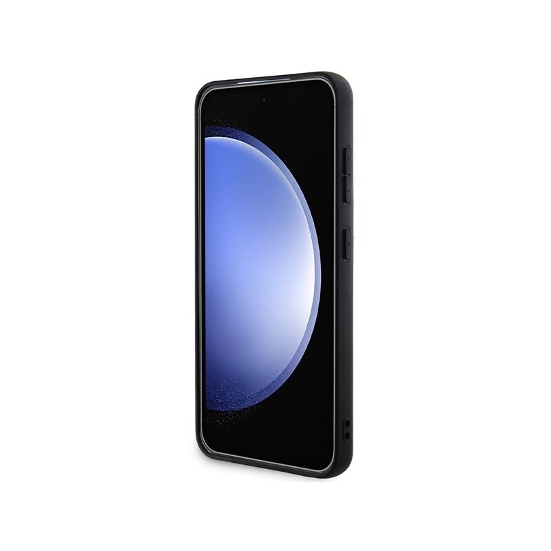 Husa Karl Lagerfeld Samsung Galaxy S24 Plus Hardcase Fixed Glitter, Ikonik Logo, negru, KLHCS24MGKNPSK