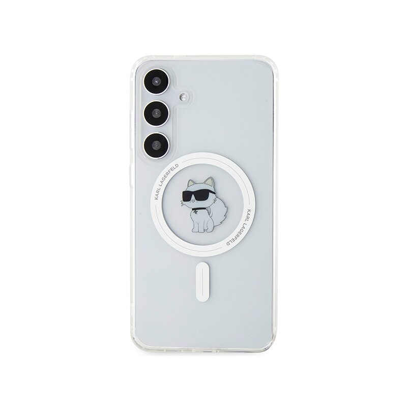 Husa Samsung Galaxy S24 Plus Karl Lagerfeld IML MagSafe, Choupette, transparent, KLHMS24MHFCCNOT