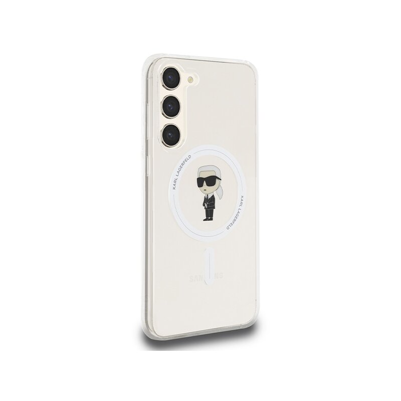 Husa Samsung Galaxy S24 Plus Karl Lagerfeld IML MagSafe, Ikonik, transparent, KLHMS24MHFCKNOT